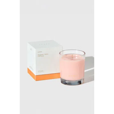 Juana Bergamot + Sativa Coco-apricot Non-toxic Candle In White