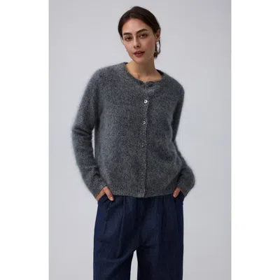 Juana Brushed Wool-blend Cardigan In Forest Multi