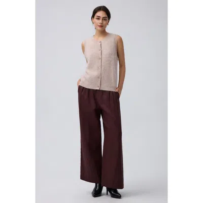 Juana Brushed Wool-blend Vest In Neutral