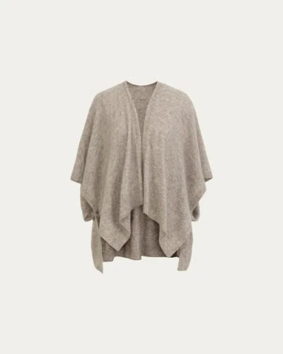 Juana Cashmere Cape In Gray