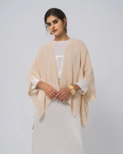 Juana Cashmere Cape In Neutral