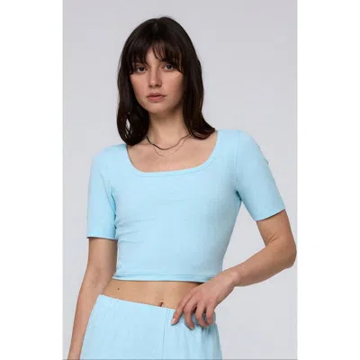 Juana Classics Squareneck T-shirt In Blue