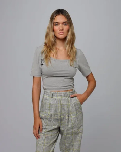 Juana Classics Squareneck T-shirt In Gray