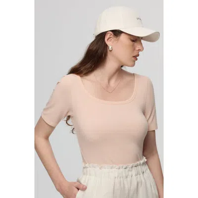 Juana Classics Squareneck T-shirt In Pink