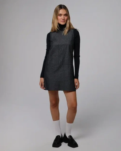 Juana Denim Atelier Shift Dress In Black