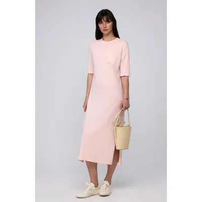 Juana Elara Short Sleeve Maxi Dress In Blush