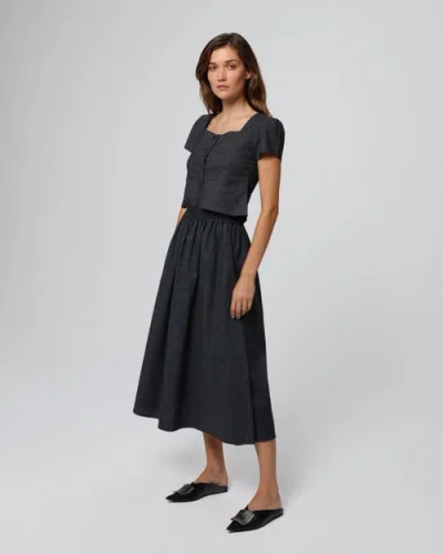 Juana Hemp Blend Maxi Skirt In Black