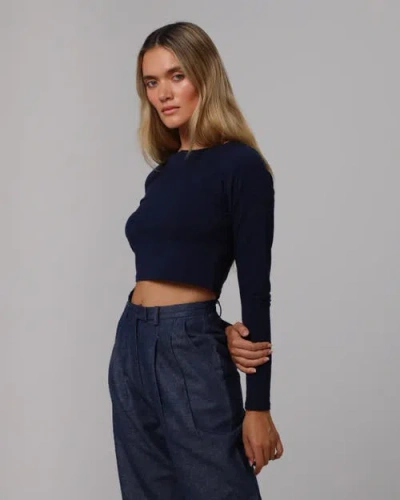 Juana Hemp Essentials Cropped Raglan Tee In Black