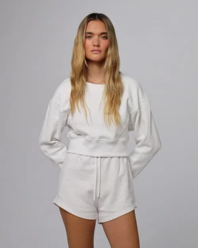 Juana Hemp Essentials Fleece Shorts In White