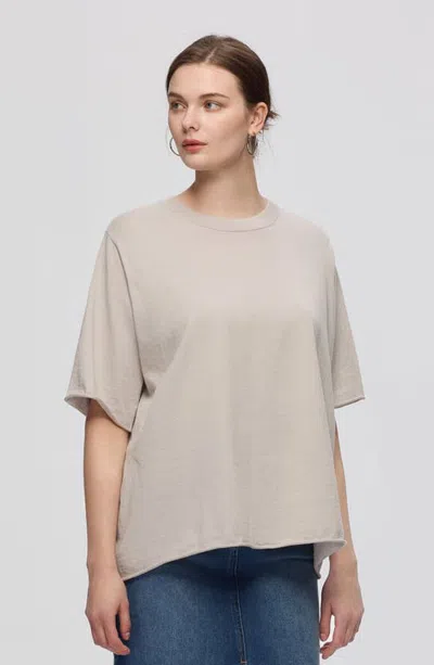 Juana Hemp Essentials Sweater Knit Tee In Grounded