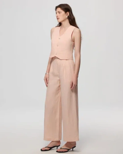 Juana Hemp High Rise Pants In Light Peach