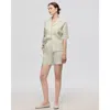 Juana Hemp Pull-on Shorts In Light Mint