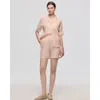 Juana Hemp Pull-on Shorts In Peach
