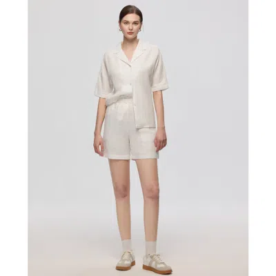 Juana Hemp Pull-on Shorts In White