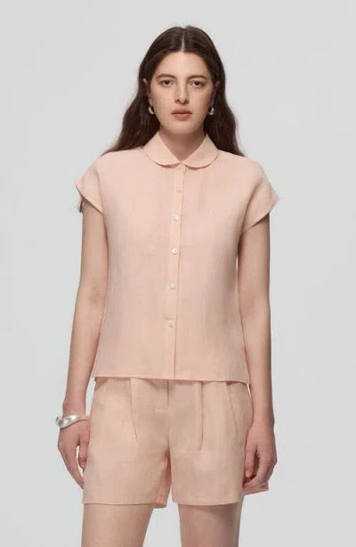 Juana Hemp Retreat Top In Light Peach