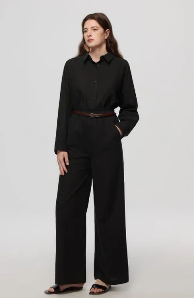 Juana Lyricist Natural High Rise Pull-on Pants In Black