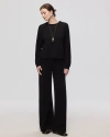 Juana Nilo Knitted Pull-on Pants In Black