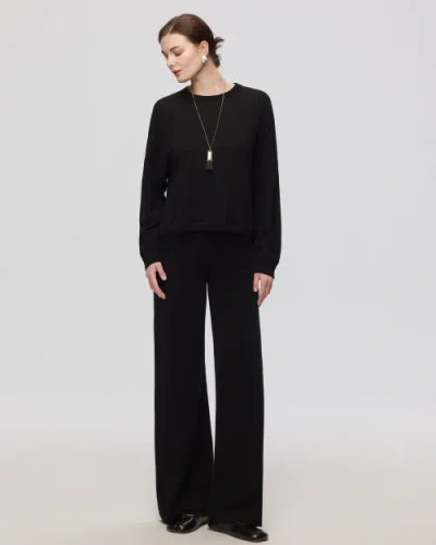 Juana Nilo Knitted Pull-on Pants In Black