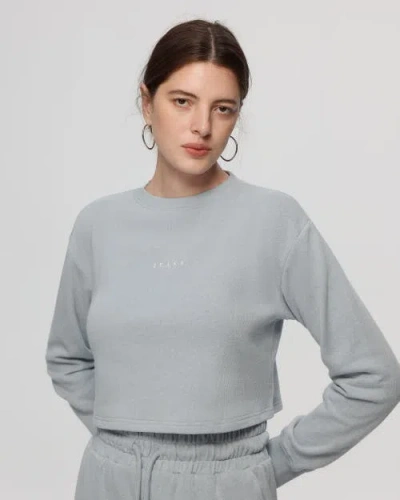 Juana Off Hours Natural Crewneck Sweater In Blue