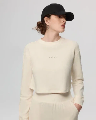 Juana Off Hours Natural Crewneck Sweater In Neutral