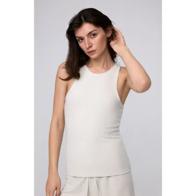 Juana Selene Ribbed Tank In Cement