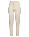 Jucca Woman Pants Cream Size 10 Viscose, Polyamide, Elastane