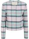 Jucca Checked Jacket In Pink