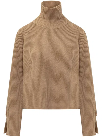 Jucca High-neck Jumper In Neutrals
