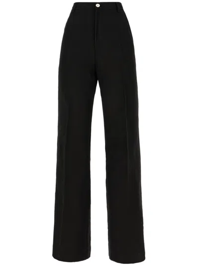 Jucca Approved Linen-blend Trousers In Black