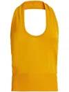 Jucca Low Back Tank Top In Yellow