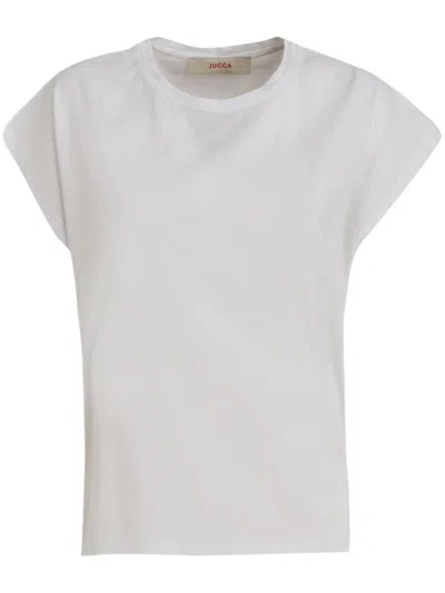 Jucca Rear-tie T-shirt In White