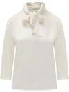 Jucca Satin Blouse In Neutrals