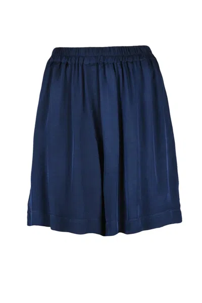 Jucca Blue Satin Bermuda Shorts