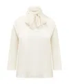 Jucca Top With Bow In White