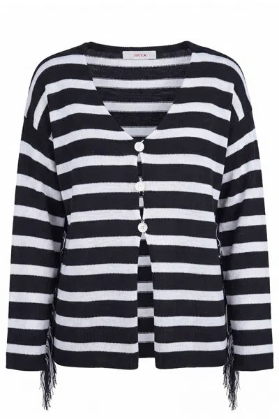 Jucca - Cardigan - 471733 - White/black In Bianco/nero