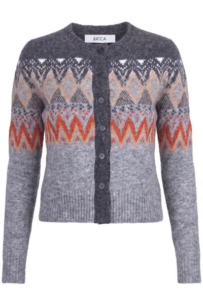 Jucca - Cardigan - 480436 - Ghost Grey In Fantasia Grigio