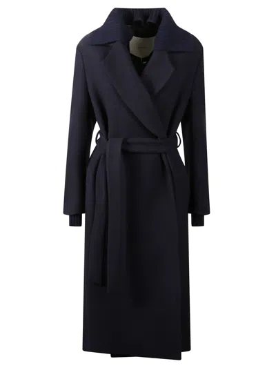 JUCCA COAT WITH KNITTED COLLAR
