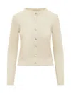 Jucca Crewneck Cardigan In Neutral