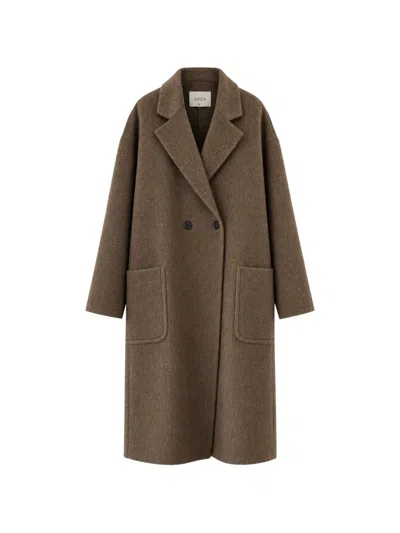 Jucca Double-breasted Notched-lapel Coat In Gray
