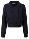 Jucca Doublebrested Jacket Like Jumper In Blue