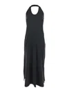 Jucca Black Sleeveless Dress With Halterneck And Straight Hem