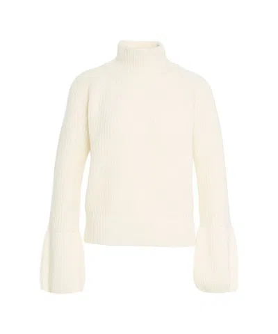 Jucca High-neck Knitwear Sweater With Gathered Cuffs In Multi