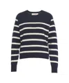 Jucca Horizontal Stripe Knit Sweater With Round Neckline And Ribbed Finish In Multi