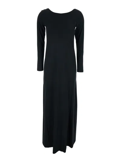 Jucca Jersey Cotton Long Sleeves Dress In Black