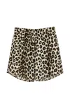 Jucca Leopard-print Elasticated Shorts In Animal Print