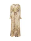 JUCCA LONG DRESS WITH FLOUNCE