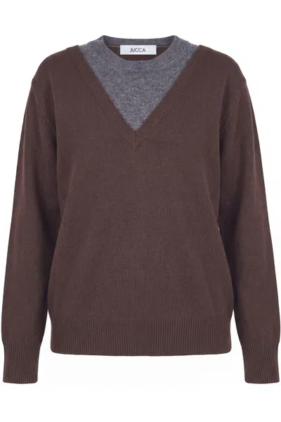 Jucca - Maglia - 480446 - Moro/grigio In Brown