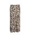 Jucca Midi Skirt With Exotic Animal Print Design In Animal Print