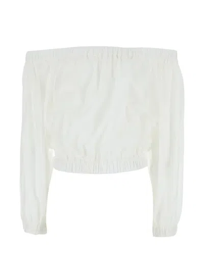 Jucca Off-the-shoulder Top In White
