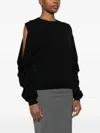 Jucca Open-detailing Top In Black
